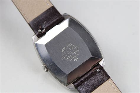 Seiko Purple Dial Mens 2220 7070 Wristwatch Hand Wind Working Ebay