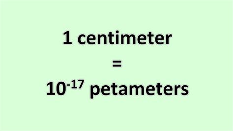 Convert Centimeter To Petameter Excelnotes