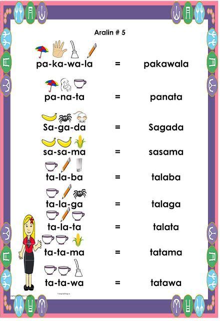 Abakada Worksheet For Kindergarten Printable Workshee Free Filipino