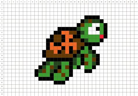 Finding Nemo Turtle Pixel Art Pixel Art Pixel Art Pattern Pixel Art Images