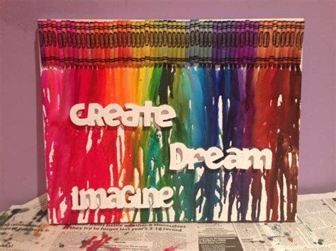 Melted Crayon Art Create Dream Imagine Melting Crayons Crayon
