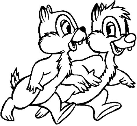 Chip And Dale Coloring Pages Minister Coloring