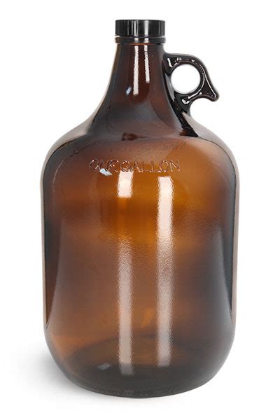 Sks Bottle And Packaging Glass Bottles 1 Gal Amber Glass Jugs W Black