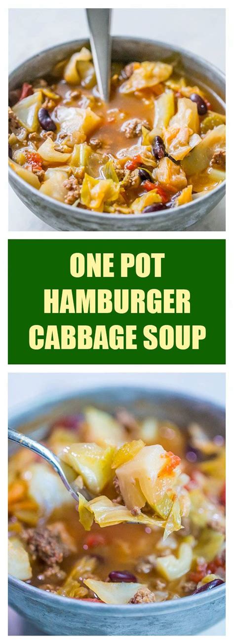 My favorite method for making this hamburger soup is in my instant pot. One Pot Hamburger Cabbage Soup - bookinghotel.services ...