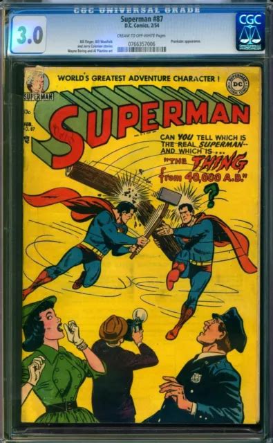 Superman 87 Dc Comics Golden Age Cgc 30 Graded Prankster Appearance