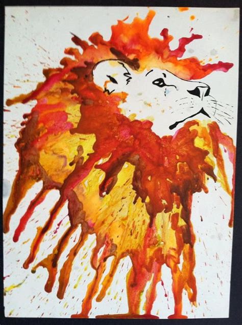 cool melted crayon art ideas hative