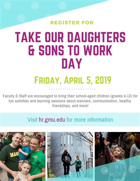 take our daughters and sons to work day mason staff senate