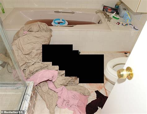 Grisly Crime Scene Photos Show Staged Bathroom Where Millionaire Financier Was Killed Daily