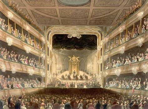 Covent Garden Opera House In The Middle Of The 18th Century Covent