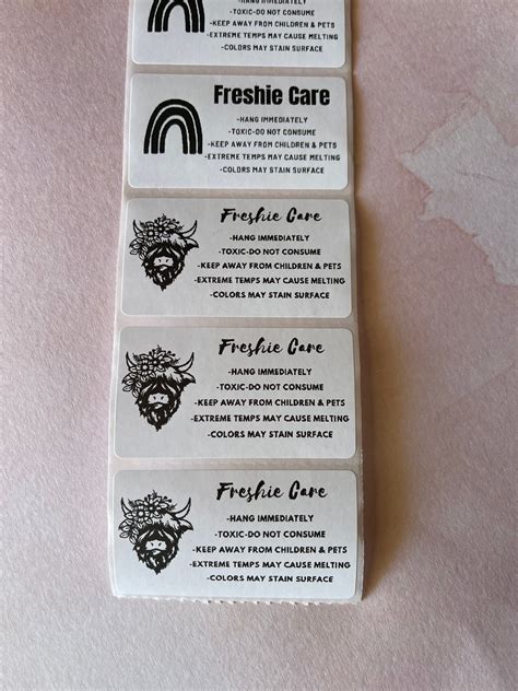 Digital Download Car Freshie Care Label Cow Head Boho Etsy Hong Kong