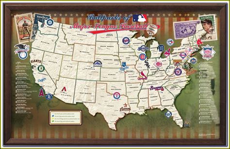 Map Of Mlb Stadiums In Usa Map Resume Examples No9bn1l94d