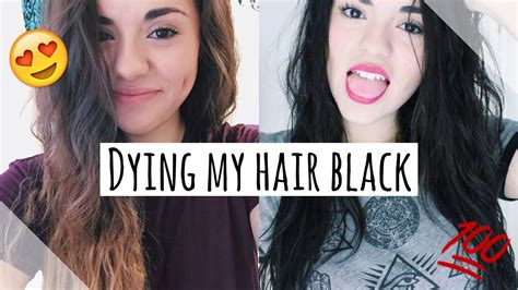 After years of looking like a corpse, it was time for a change. Dying my Hair Black / Dark Brown ! - YouTube