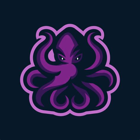 Octopus E Sport Logo Mascot Design Vector Illustration 8249365 Vector
