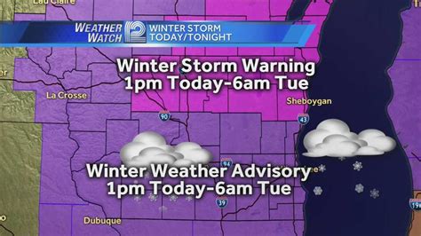 Winter Storm Warning And Advisory Issued