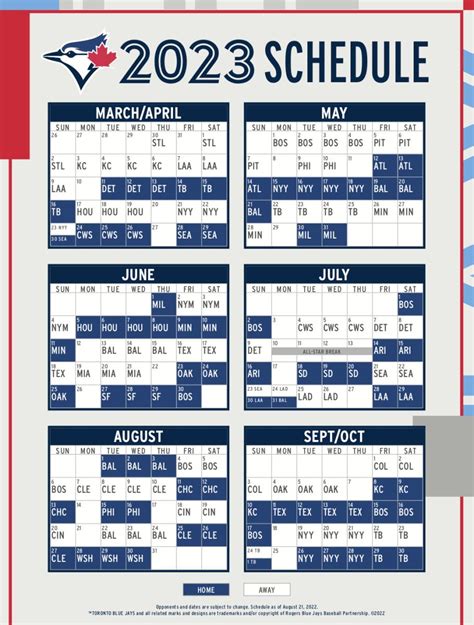 Toronto Blue Jays Release 2022 Regular Season Schedule Offside Hot