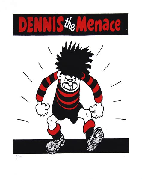Dennis The Menace Menacing Medium Framed Eas Art Gallery Dundee