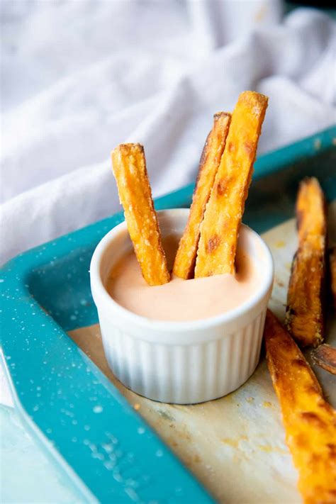 Sweet potato fries with chipotle lime dip are a really popular at one of my favorite local restaurants. Crispy Sweet Potato Fries Baked in the Oven | Wholefully