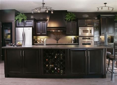 It will all depend on the style of the cabinets and the elements in adjoining spaces. old world expresso cabinets | Espresso Colored Kitchen ...