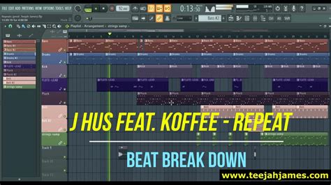 Fl Studio J Hus Ft Koffee Repeat Beat Break Down Tutorial Youtube