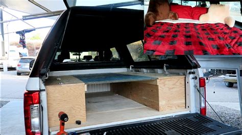Truck Camper Build Diy Cheap And Easy Build Truck Bed Camping Youtube