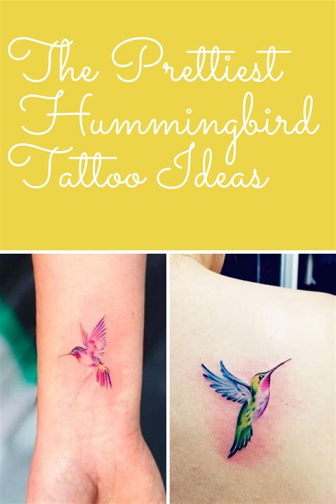 The Prettiest Hummingbird Tattoo Ideas Tattoo Glee