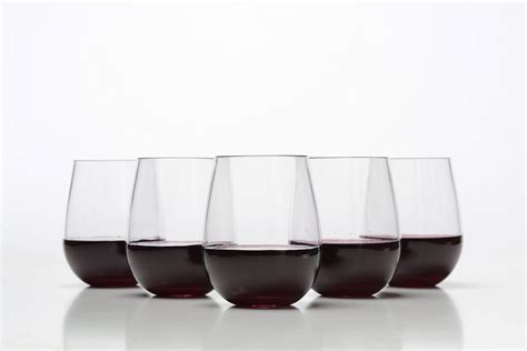 Stemless Wine Glasses Unbreakable Shatterproof Bpa Free Plastic Tritan Set Of 8 16oz