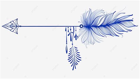 Bow And Arrow Png Image Feather Bow And Arrow Decorative Pattern