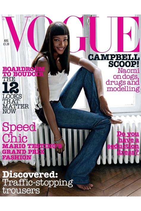 All The Times A Black Model Covered British Vogue Naomi Campbell