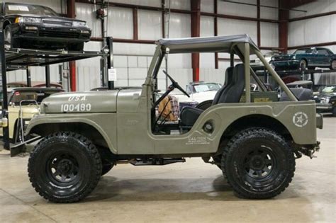 1960 Willys Jeep Cj 5 86802 Miles Army Green Jeep 4cyl Manual For Sale