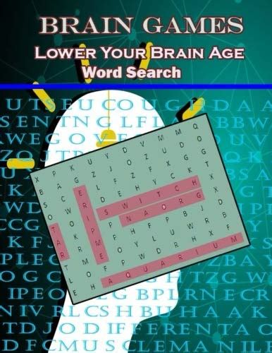 Brain Games Lower Your Brain Age Word Search 400 Large Print Puzzle