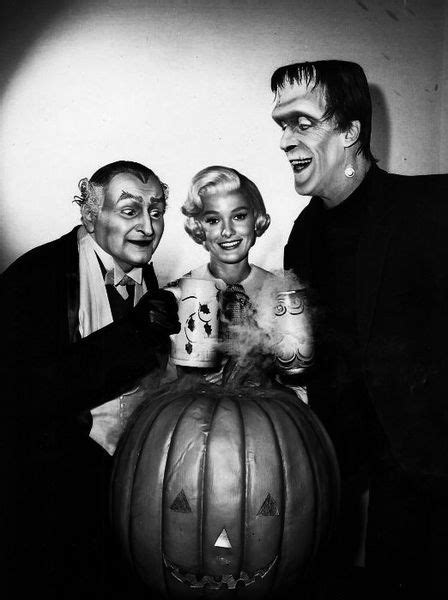 Publicity Photo From The Television Program The Munsters For Halloween