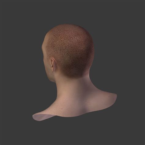 3d Model Man Head Vr Ar Low Poly Rigged Cgtrader
