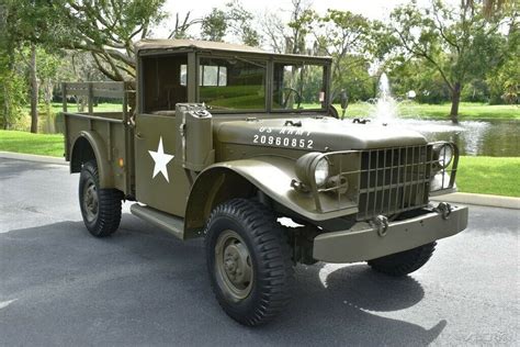 1953 Dodge M37 34 Ton Military Truck Flat 6 Cylinder For Sale