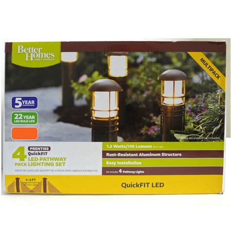 Brand New Set Of 4 Better Homes And Gardens Prentiss Quickfit Led