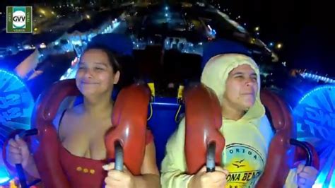 Dont Pass Out Slingshot Rides Nip Slip Big Boobs Sexy Couple