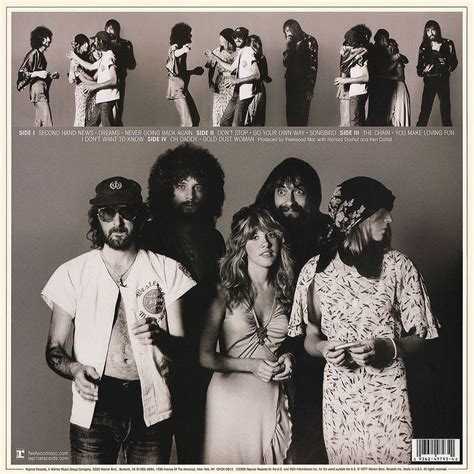 fleetwood mac ‘rumours 1977 back cover photoshoot by herbert w worthington you can hear him