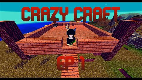 New Series Minecraft Crazy Craft Ep 1 Exploration And Base Building
