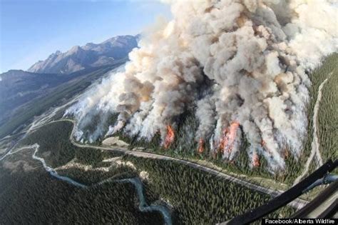 Spreading Creek Wildfire Rips Through Banff National Park Photos