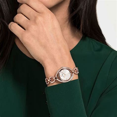 Mua Đồng Hồ Nữ Swarovski Stella Watchmetal Bracelet Rose Gold Tone