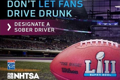 This Super Bowl Season Fans Dont Let Fans Drive Drunk Article The
