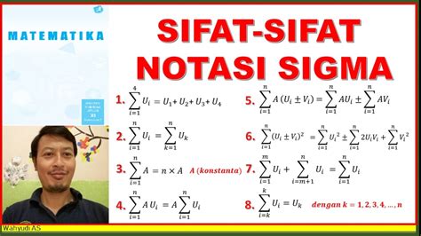 Sifat Sifat Notasi Sigma Matematika Sma Youtube