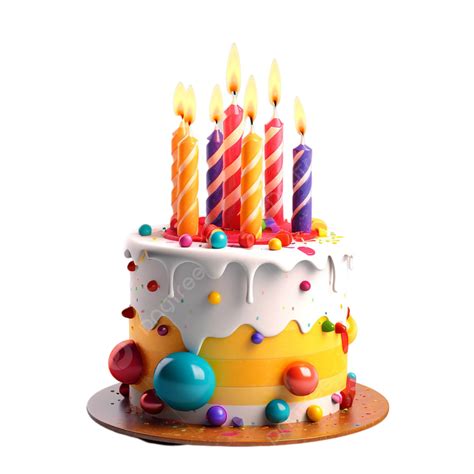 Birthday Cake With Candles Png Birthday Cake Clipart Transparent Png