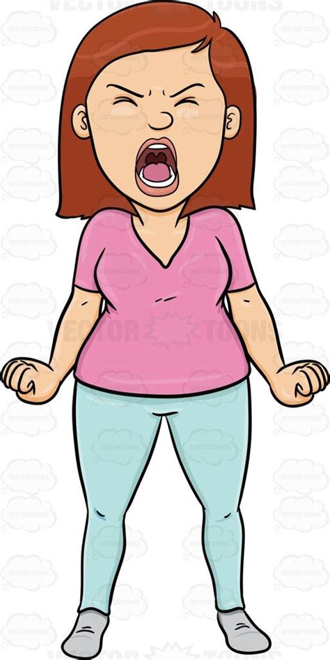 A Woman Screaming Out Loud Angry Women Illustration Girl Woman Illustration