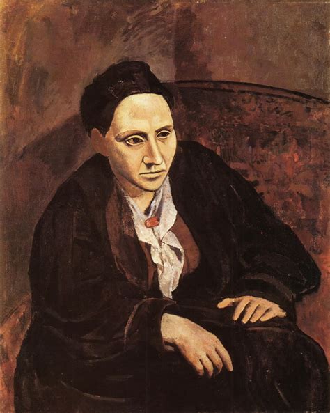 'portrait of gertrude stein' was created in 1906 by pablo picasso in expressionism style. Picasso's Portrait of Gertrude Stein | The Painting of ...