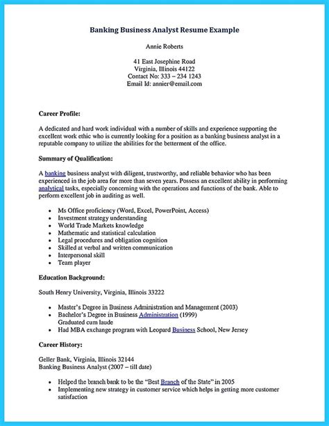 A career change resume objective should highlight your transferable skills and competencies as they relate directly to the new job opportunity. One of Recommended Banking Resume Examples to Learn | Business analyst resume, Resume examples