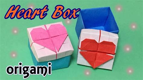 Origami Heart Box With Lid Easy Instruction How To Make A Paper Cute