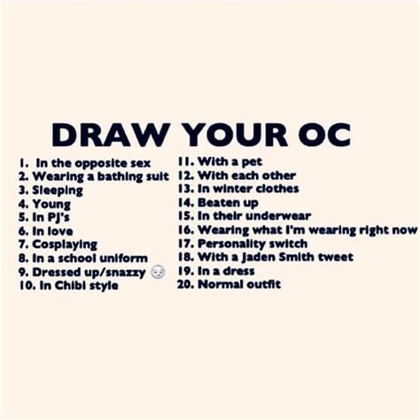 Draw Your Oc Challenge By Kshigatsu On Deviantart