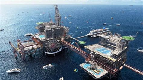 Resort em plataforma de petróleo terá parque de diversões em alto mar Ponta Porã Informa