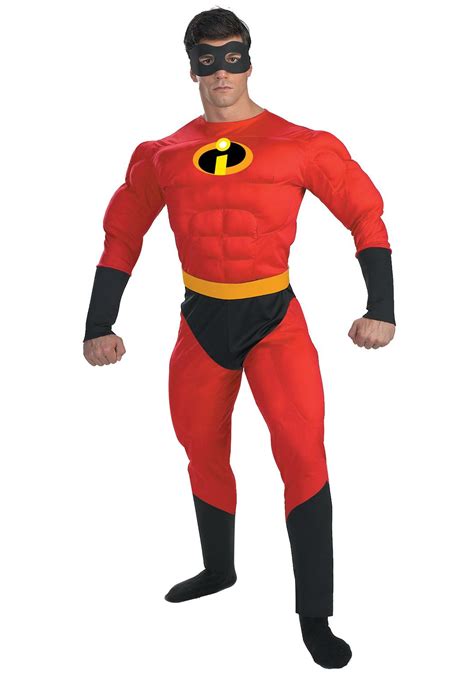 Mr Incredible Deluxe Muscle Plus Size Costume Halloween