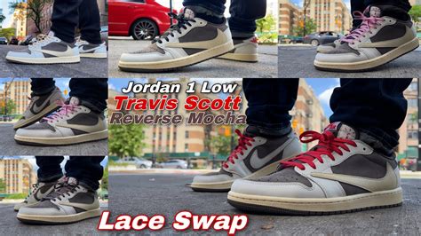 Jordan 1 Low Reverse Mocha “travis Scott” Lace Swap Youtube